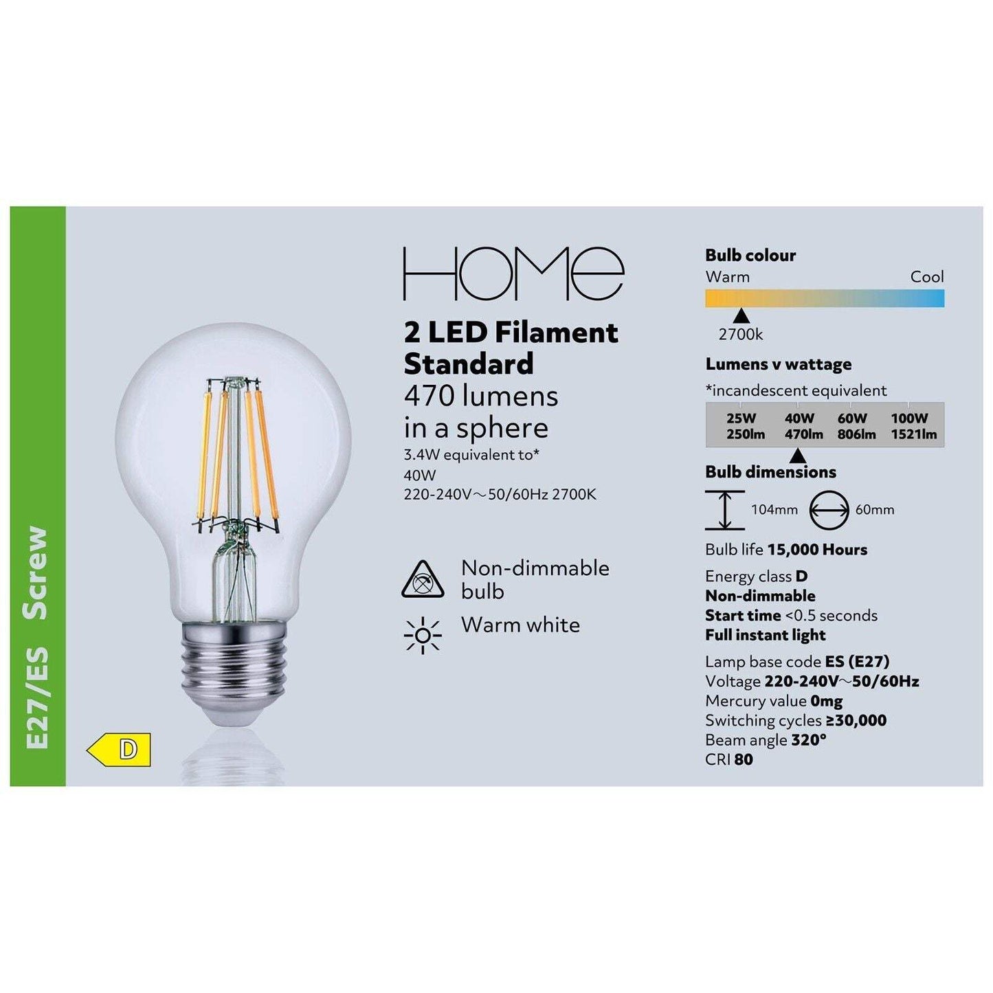 E27 Light Bulb