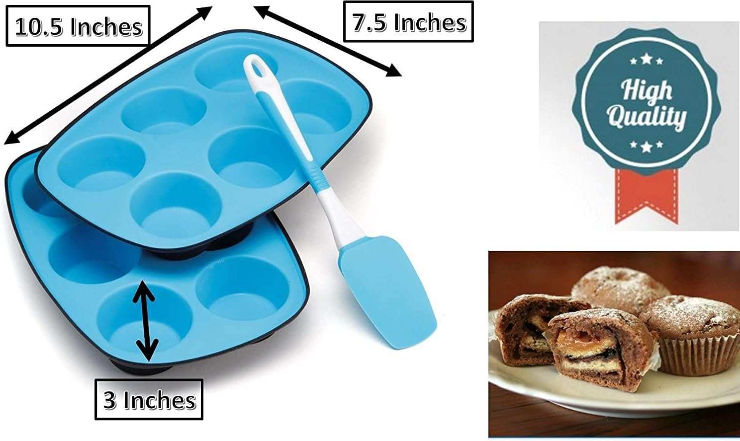 silicone muffin trays