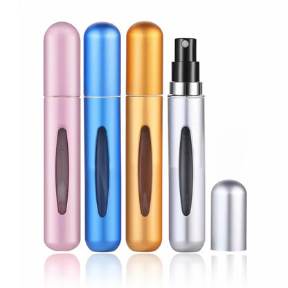 Perfume Atomizer Spray Bottles, Pack of 4 Refillable 10ml Compact Atomizers