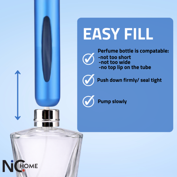 refillable perfume atomisers for everyday use