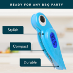 Hummingbird design digital food thermometer with compact kitchen style