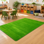 Playroom rug 1m x 1.5m with soft nylon pile
