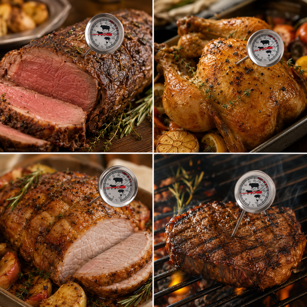 stainless steel meat probes pack of 4