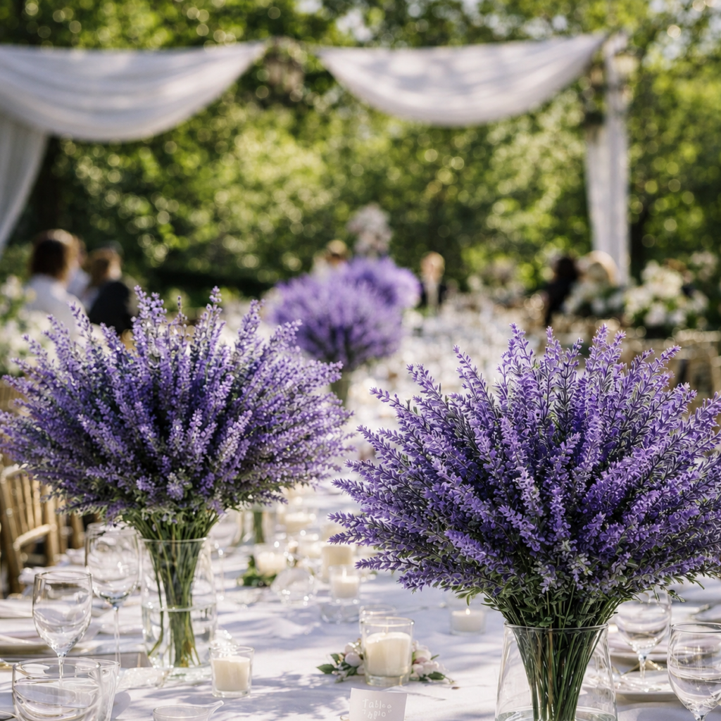 fake lavender bunches for vases