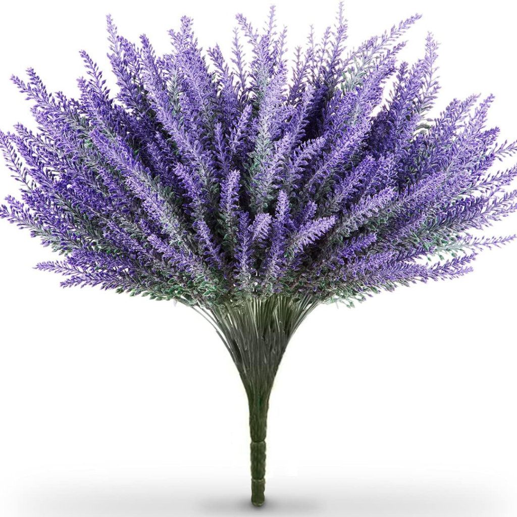 faux lavender flowers full bouquet style