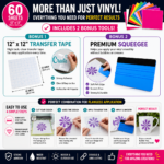 Applying permanent adhesive vinyl with transfer tape