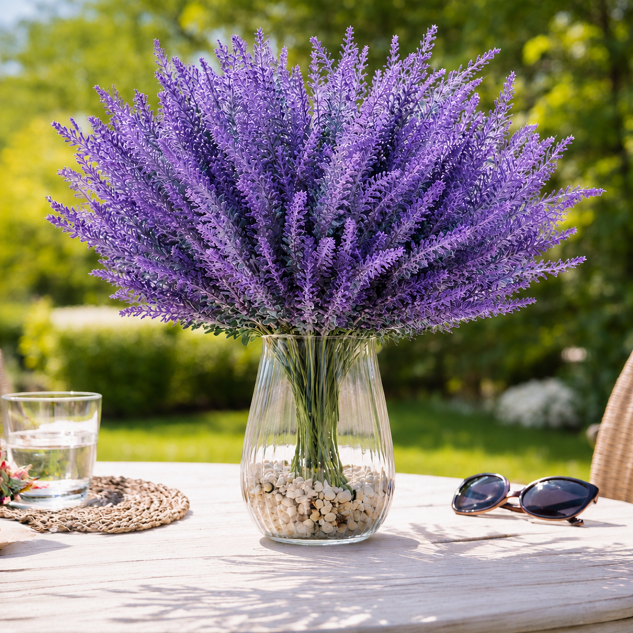 plastic lavender flowers