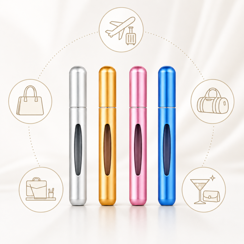 Travel perfume atomisers pack of 4 perfect for every day and travel
