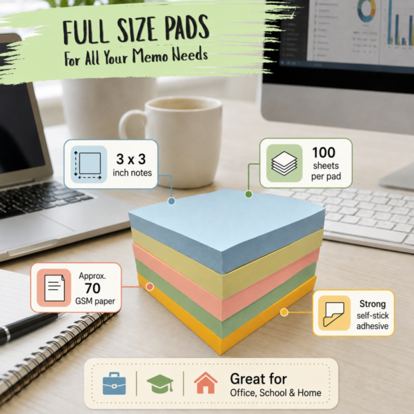 sticky notes 20 pads 100 sheets each